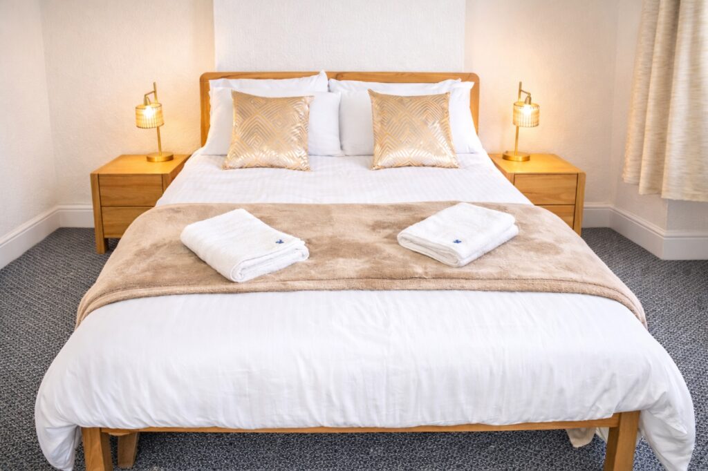 Bedroom at Atlantean Properties 4-bed serviced accommodation in Bootle
