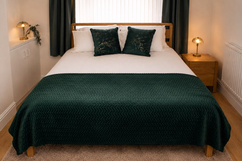 Bedroom at Atlantean Properties 4-bed serviced accommodation in Bootle